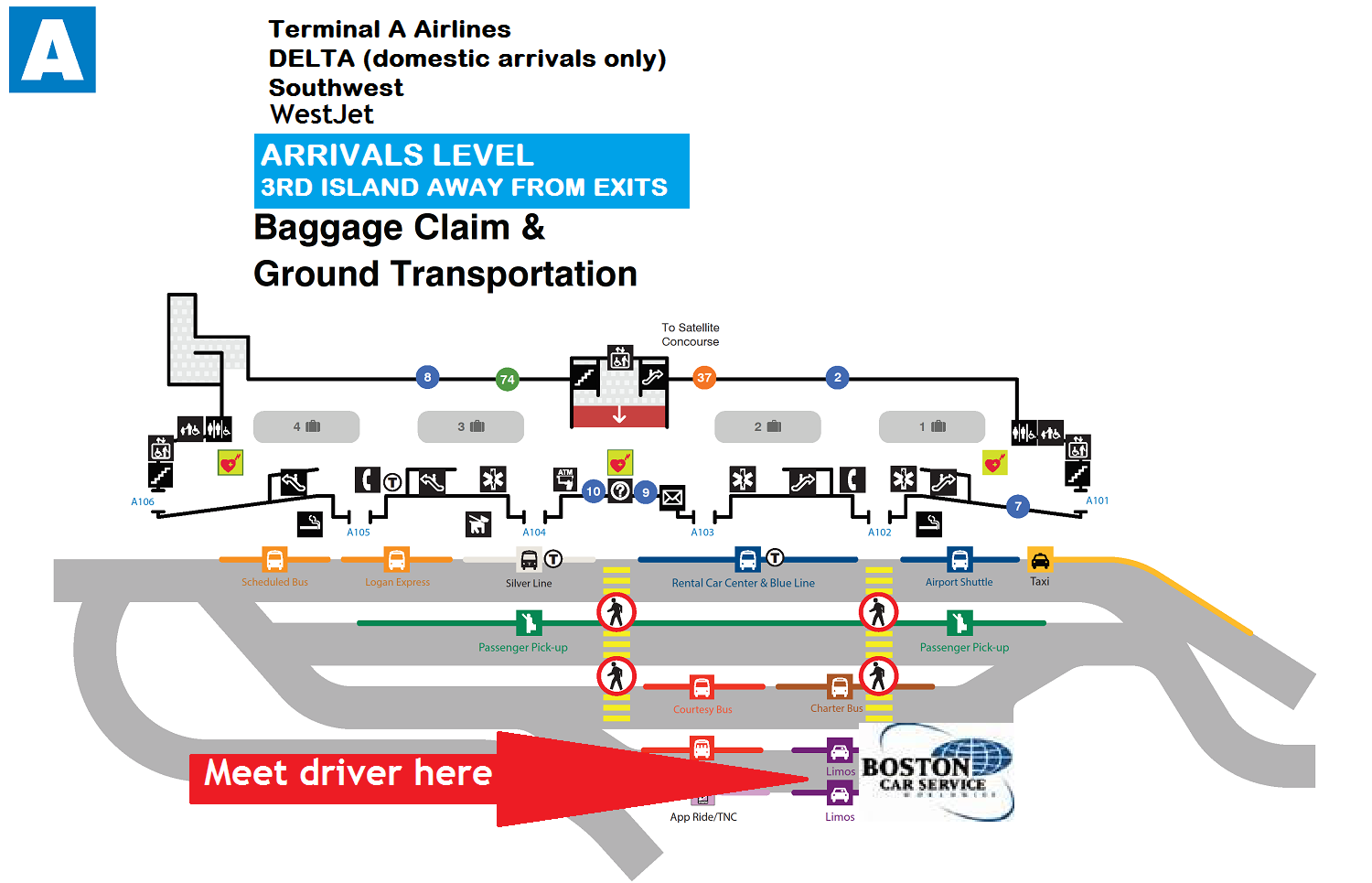 Boston Logan Ground Transportation Transport Informations Lane